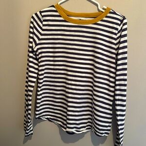 Madewell - Long Sleeve Top- Size Small- Navy and White Stripes